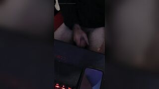 BWC just watching a video of his beautiful black queen riding his dick