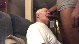 Grandpa deepthroat bbc