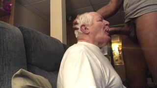 Grandpa deepthroat bbc