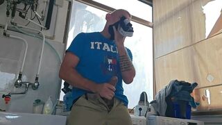 Old Mature Hung Big Cock Repairman Is Fixing the Washmachine for a Horny Couple