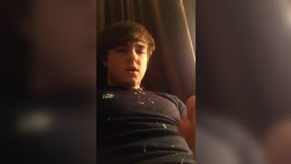 Straight guy cume a lot