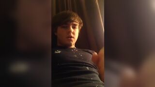 Straight guy cume a lot