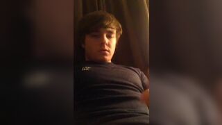 Straight guy cume a lot