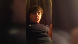 Straight guy cume a lot