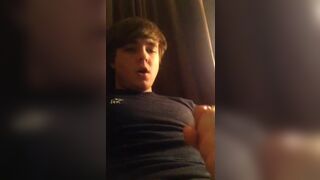 Straight guy cume a lot