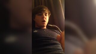 Straight guy cume a lot