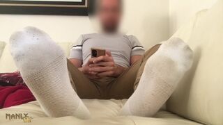 TEMPT YOU WITH MY WHITE SOCKED FEET- SWEAT DRENCHED DIRTY AND JUST WAITING TO BE SNIFFED - PART 2 - 2 image