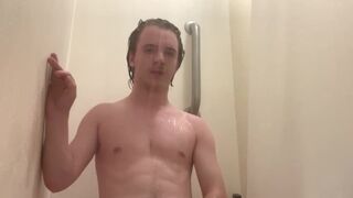 In the shower showing off my hot bod - 1 image