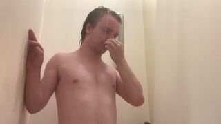 In the shower showing off my hot bod - 5 image