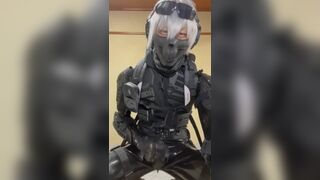 Rubber man wearing protection gear - 15 image