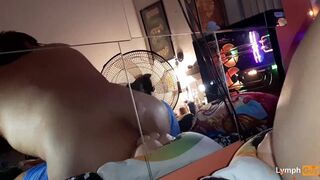 Disabled Gay Double Penetrates Self and Cums