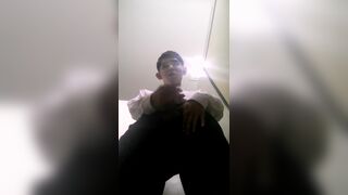 Thai College Student masturbate until cum at college toilet - 9 image