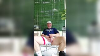 Coach after practice enjoying a cigarvand getting off - 7 image