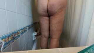Bear Cub Showering and Jacking Off with Cumshot at end - 3 image