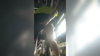 plag masturbation reveal flash in gym and bathhouse