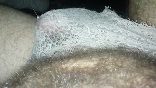 Sexypantyman screwing myself in pussy ass with best toynut driverpouring precum all over panties