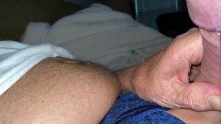 Uncut leaking Precum