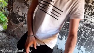 dick, mats and hard chmor of an imaginary fag in an abandoned