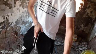 dick, mats and hard chmor of an imaginary fag in an abandoned - 2 image