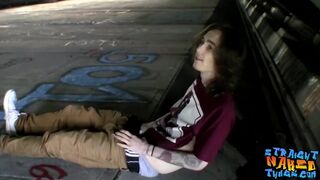 Straight thug Sean Johansen masturbates outdoor and cums - 4 image