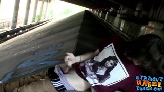 Straight thug Sean Johansen masturbates outdoor and cums - 7 image