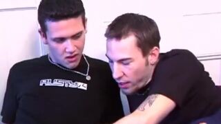 Horny Inexperienced Trio Sucking Dick