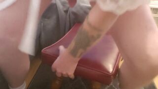 Crossdresser shows you what shell do to your cock! Give it up!!