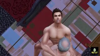 SimsLust - Dads Gay friend let me stay the night and Bred me real good
