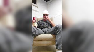 Construction dad fills in for boss