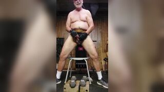 Dad doing late night workout before bed - 13 image