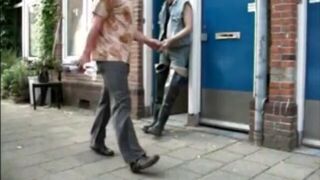 great guy in waders, rubber boots, mud and overall