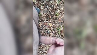 Wanking naked in the wild - 5 image