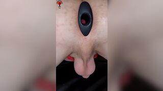 femboy uses butt plug and farts - 11 image