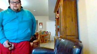 Balls Went from Extremely Itchy Filled up n Busting Large Sperm Load onto Leather Chair - 1 image