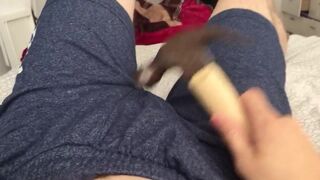 POV - Hitting my dick and balls with a hammer and then cumming - 12 image
