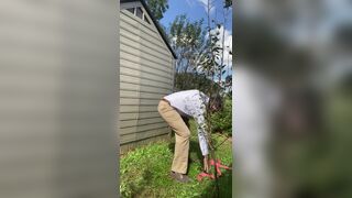 Rex Mathews humiliated pissing himself in shirt and tie jerking off and Cum in pants - 15 image