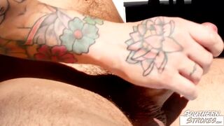 SOUTHERNSTROKES Tattooed Jock Seth Knight Masturbates Solo - 11 image