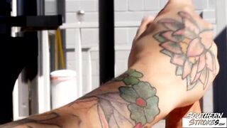 SOUTHERNSTROKES Tattooed Jock Seth Knight Masturbates Solo - 13 image