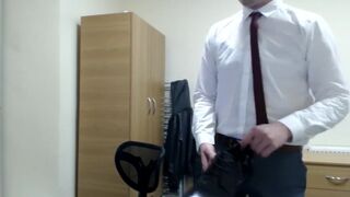 Twink Boss Precrum Shoe Play and Suit Strip - 3 image