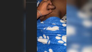 Indian teen in bed while being sucked