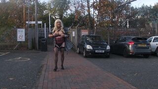 Flashing at the station