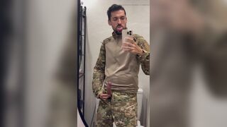 horny military jerking off - 10 image