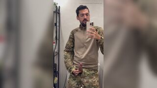 horny military jerking off - 11 image