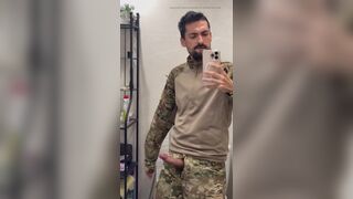 horny military jerking off - 12 image