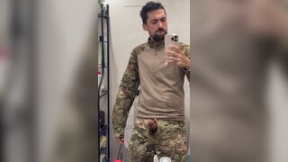 horny military jerking off - 14 image