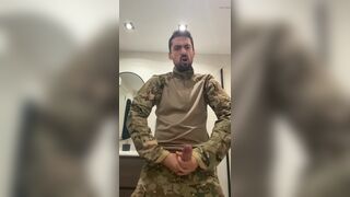 horny military jerking off - 6 image