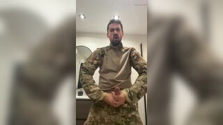 horny military jerking off - 7 image