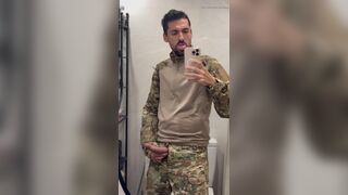 horny military jerking off - 8 image