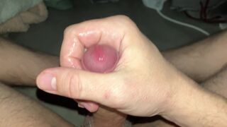 Part 1 - I listen to my neighbor masturbate in the shower - Huge cumshot, lube, uncut cock - 7 image