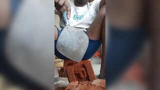 Home bathroom wife hard cock mouth sex